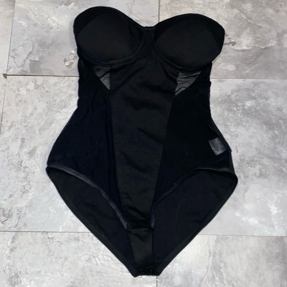 Size small bodysuit top women black Charlotte Russe brand never worn